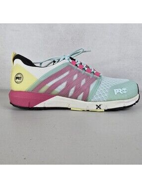 Timberland PRO Womens Day One Saftey Radius Pink / Blue Safety Shoes Size 8.5M